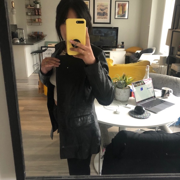 Vintage Serge Pariente Leather Blazer - Picture 9 of 9